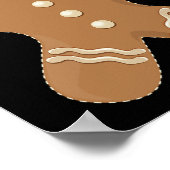 Gingerbread Man Cookie Biscuit Futter Weihnachten Poster (Ecke)