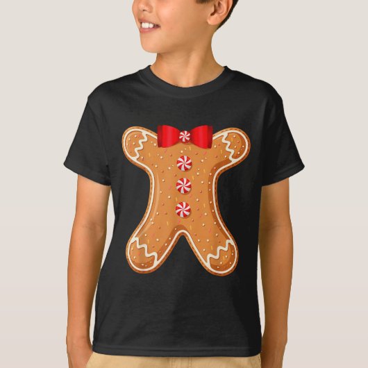 Gingerbread Man Cookie Costume Adult Kids Men Wome T-Shirt (Vorderseite)