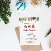 Gingerbread man Cookie Exchange Party Einladung