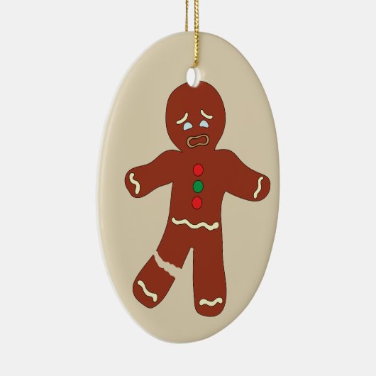 Gingerbread Man Cookie Funny Christmas Ornament (Rechts)