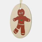 Gingerbread Man Cookie Funny Christmas Ornament (Links)