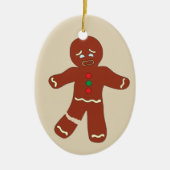 Gingerbread Man Cookie Funny Christmas Ornament (Vorne)
