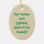 Gingerbread Man Cookie Funny Christmas Ornament (Hinten)