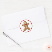 Gingerbread Man Cookie Holiday Stickers (Umschlag)