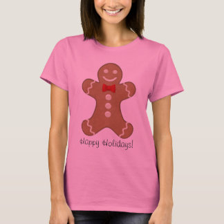 Gingerbread Man Cookie Holiday T - Shirt