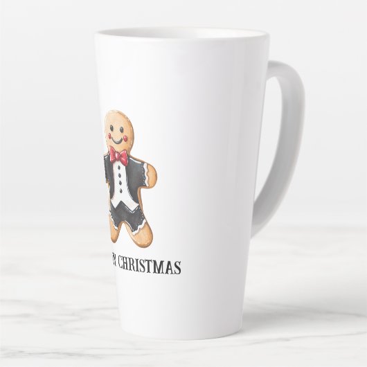 Gingerbread Man Cookie in Tuxedo Milchtasse (Rechte Ecke)