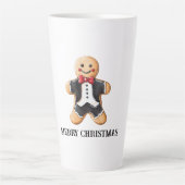 Gingerbread Man Cookie in Tuxedo Milchtasse (Vorderseite)
