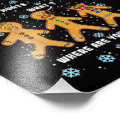 Gingerbread Man Cookie Mein Hintern Hurts Funny Ch Fotodruck (Ecke)