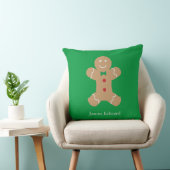 Gingerbread Man Cookie mit Individuelle Name Kissen (Stuhl )