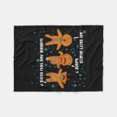 Gingerbread Man Cookie My Butt Hurts Funny Christm Fleecedecke (Vorderseite (Horizontal))