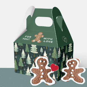 Gingerbread Man Cookie Personalisierter Schnee Geschenkschachtel