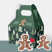 Gingerbread Man Cookie Personalisierter Schnee Geschenkschachtel