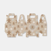 Gingerbread Man Cookie Personalisierter Schnee Geschenkschachtel (Ungefaltet)