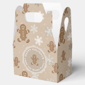 Gingerbread Man Cookie Personalisierter Schnee Geschenkschachtel (Geöffnet)