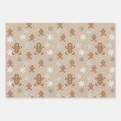 Gingerbread Man Cookie Snowflake Holiday Baking  Geschenkpapier Set (Vorderseite)
