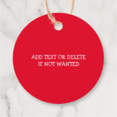 Gingerbread Man Cookie Snowflakes Frohe Weihnachte Geschenkanhänger (Rückseite)