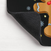Gingerbread Man Cookie Ugly Sweater Oh Snap Christ Mousepad (Ecke)