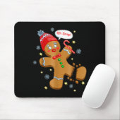 Gingerbread Man Cookie Ugly Sweater Oh Snap Christ Mousepad (Mit Mouse)