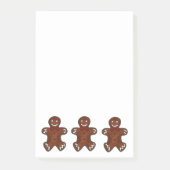 Gingerbread Man Cookie Weihnachten Post-its Post-it Klebezettel (Vorderseite)