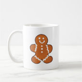 Gingerbread Man Cookie Weihnachtsfeiertag Cartoon Kaffeetasse (Links)