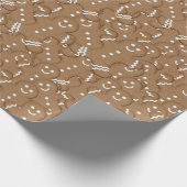 Gingerbread Man Cookie Weihnachtsgebäck Geschenkpapier (Ecke)