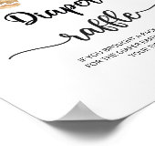 Gingerbread man-Cookie-Windel-Tombola Poster (Ecke)