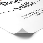 Gingerbread man-Cookie-Windel-Tombola Poster (Ecke)