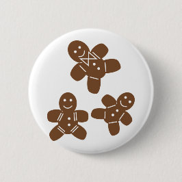Gingerbread Man Cookies Button