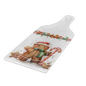 Gingerbread Man Cookies Candy Cane Schneidebrett (Ecke)