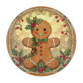 Gingerbread Man Cookies Festive Christmas Schneidebrett (Vorderseite)