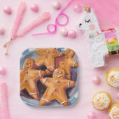 Gingerbread Man Cookies | Frohe Weihnachten Pappteller (Party)