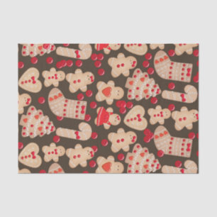 Gingerbread Man Cookies Holiday Cookies Fun Party Seidenpapier