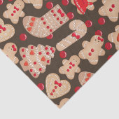 Gingerbread Man Cookies Holiday Cookies Fun Party Seidenpapier (Ausschnitt)