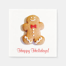 Gingerbread Man Cookies Urlaub Weihnachten Serviette
