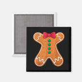 Gingerbread Man Costume Funny For Halloween Christ Magnet (Vorderseite/Rückseite)