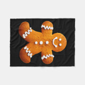 Gingerbread Man Costume Funny Halloween Christmas  Fleecedecke (Vorderseite (Horizontal))