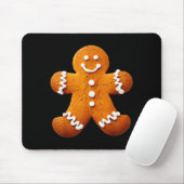 Gingerbread Man Costume Funny Halloween Christmas Mousepad (Mit Mouse)
