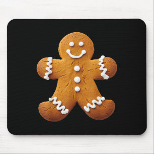 Gingerbread Man Costume Funny Halloween Weihnachte Mousepad