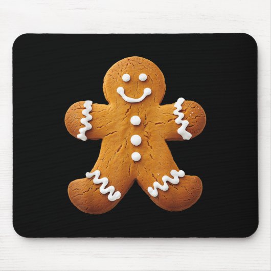 Gingerbread Man Costume Funny Halloween Weihnachte Mousepad (Vorne)