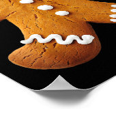 Gingerbread Man Costume Funny Halloween Weihnachte Poster (Ecke)