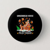 Gingerbread Man Costume, Gingerbread House Project Button (Vorderseite)