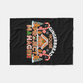 Gingerbread Man Costume, Gingerbread House Project Fleecedecke (Vorderseite (Horizontal))