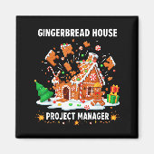 Gingerbread Man Costume, Gingerbread House Project Magnet (Vorne)