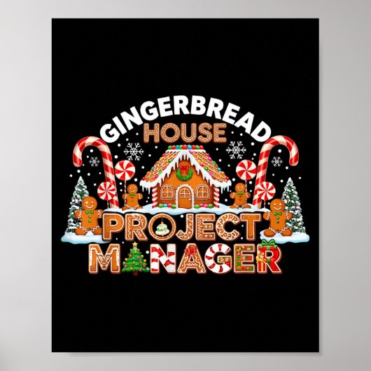 Gingerbread Man Costume, Gingerbread House Project Poster (Vorne)