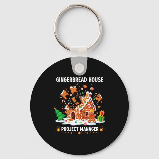 Gingerbread Man Costume, Gingerbread House Project Schlüsselanhänger (Vorderseite)