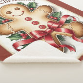 Gingerbread Man – Cozy Holiday Throw Gift Sherpadecke (3/4)