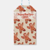 Gingerbread Man Custom Gift Tag Geschenkanhänger (Vorderseite)