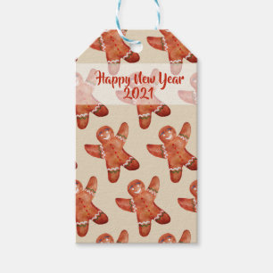 Gingerbread Man Custom Gift Tag Geschenkanhänger