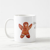Gingerbread Man Custom Holiday Tasse (Links)