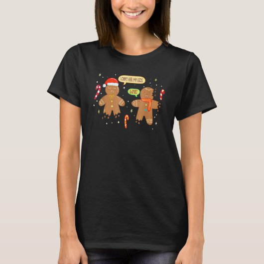Gingerbread Man Cute Christmas Cookie Gingerbread T-Shirt (Vorderseite)